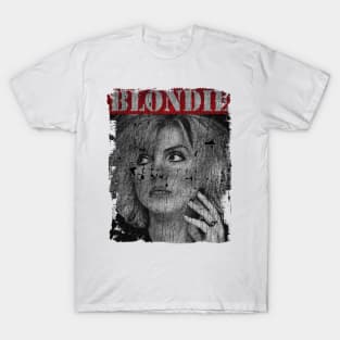 TEXTURE ART - BLONDIE ROCK BAND T-Shirt